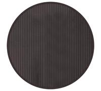 vidaXL Tapis rond marron foncé 60 cm bambou tapis de salon tapis de cuisine tapis rond tapis de chambre à coucher tapis 376977