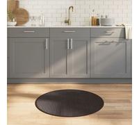 vidaXL Tapis Rond Marron foncé 80 cm Bambou, Tapis de Salon, Tapis de Cuisine, Tapis Rond, Tapis de Chambre à Coucher, Tapis de Salle de Bain