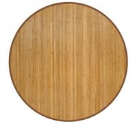 vidaXL Tapis Rond Naturel 100 cm Bambou