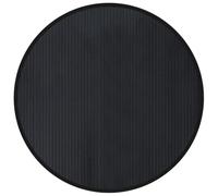 vidaXL Tapis Rond Noir 100 cm Bambou