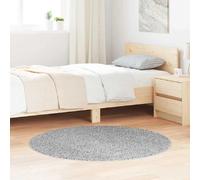 Vidaxl Tapis Rond Polyester - Gris Ø 120 cm
