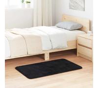 vidaXL Tapis Shaggy à Poils Longs Noir 60x100 cm Polyester, Tapis, Tapis de Chambre, Tapis Moderne, Tapis de Salon, Tapis Moelleux