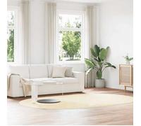 vidaXL Tapis Shaggy Navarra à poils longs crème 300 x 200 cm Polyester