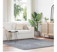 Vidaxl Tapis Shaggy À Poils Longs Navarra Gris Argenté 200x200 Cm