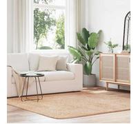 Tapis Shaggy à poils longs NAVARRA beige 200x200 cm polyester