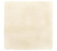 vidaXL Tapis Shaggy à poils longs polyester crème 160×160 cm carré