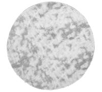 vidaXL Tapis shaggy NAVARRA gris argenté 120x120