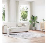 Tapis Shaggy à poils longs NAVARRA gris argenté 240x240 cm