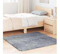 vidaXL Tapis shaggy à poils longs NAVARRA gris clair 120x120 cm 4102866
