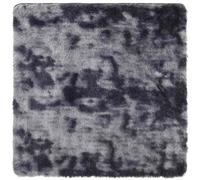 vidaXL Tapis Shaggy NAVARRA à poils longs Gris foncé 160x160 cm