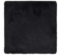 vidaXL Tapis Shaggy Navarra à poils longs Polyester Noir 240x240 cm