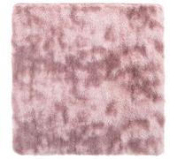 vidaXL Tapis Shaggy NAVARRA à poils longs en polyester rose poudré 120x120 cm