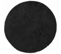 vidaXL Tapis Shaggy NAVARRA à poils longs Polyester Noir 100x100 cm