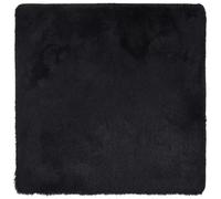 vidaXL Tapis Shaggy à Poils Longs Noir 160x160 cm Polyester, Tapis, Tapis de Chambre, Tapis Moderne, Tapis de Salon, Tapis Moelleux, Tapis carré
