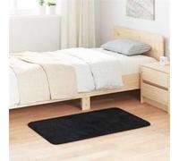 vidaXL Tapis Shaggy – à poils longs, moelleux – Polyester 60x100 cm – Noir