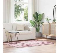 Vidaxl Tapis Shaggy À Poils Longs Navarra Rose Poudré 120x170 Cm