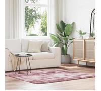 vidaXL Tapis shaggy NAVARRA à poils longs polyester rose poudré 160x160 cm