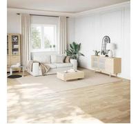 vidaXL Tapis shaggy blanc crème 240x340 cm polyester 353833