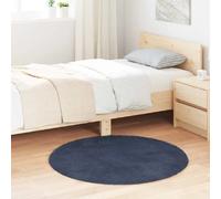 vidaXL Tapis Shaggy NAVARRA - Bleu Marine