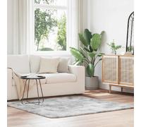 vidaXL Tapis Shaggy NAVARRA - Gris argenté 160x160
