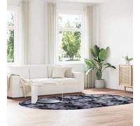 vidaXL Tapis Shaggy NAVARRA Gris Foncé