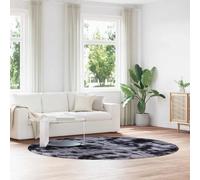 VidaXL Tapis Shaggy Navarra - Gris foncé