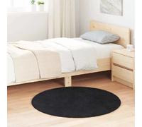 vidaXL Tapis shaggy NAVARRA noir 100x100