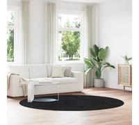 vidaXL Tapis shaggy NAVARRA noir 240x240 cm