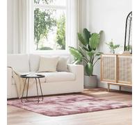 VIDAXL Tapis shaggy NAVARRA rose poudré 160x160