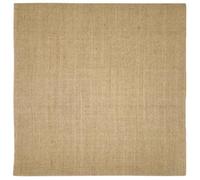 vidaXL Tapis Sisal Naturel 100 x 100 cm Brun G