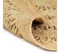 vidaXL Tapis tressé à la main Jute 150 cm
