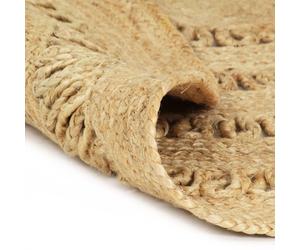 vidaXL Tapis tressé à la main Jute 150 cm