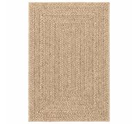 vidaXL Tapis ZIZUR 140x200 cm aspect jute intérieur et extérieur Brun