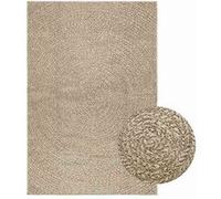 vidaXL Tapis ZIZUR Beige 120x170 cm Aspect de Jute intérieur extérieur, Tapis d'extérieur, Tapis de Sol, Tapis d'intérieur, Tapis de Porte, Moquette