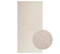 vidaXL Tapis ZIZUR crème 100x200 cm aspect de jute intérieur extérieur, tapis d'extérieur, tapis de sol, tapis d'intérieur, tapis de porte, moquette