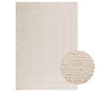 vidaXL Tapis ZIZUR crème 120x170 cm aspect de jute intérieur/extérieur