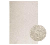 VIDAXL Tapis ZIZUR - Crème - 140x200 cm