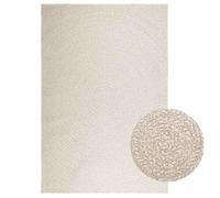 vidaXL Tapis ZIZUR – Crème 160x230 cm, aspect de jute, intérieur/extérieur