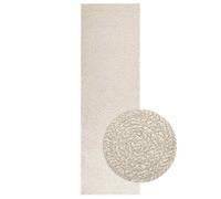 vidaXL Tapis ZIZUR crème 80x250 cm aspect de jute intérieur extérieur, tapis d'extérieur, tapis de sol, tapis d'intérieur, tapis de porte, moquette