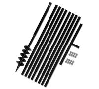 vidaXL Tarière avec poignée 100 mm Tube d'extension 9 m