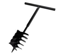 vidaXL Bêche et Tarière Manuelle 200 mm Double Spirale Acier Noir Outil Jardin