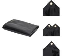 vidaXL Tarpaulin 650 g/m² 1.5x10 m Black - Tarpaulins
