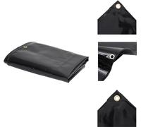 vidaXL Tarpaulin 650 g/m² 2x3 m Black - Tarpaulins