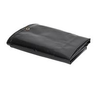 vidaXL Tarps Noir 4 x 6 m Toile avec revêtement en PVC