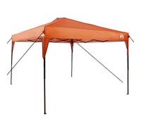Vidaxl Tente À Abri Orange 300 X 300 X 227 / 236 / 245 Cm Tissu Oxford