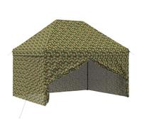 vidaXL Tente à auvent avec 4 parois latérales 2,95 x 4,1 m Camouflage militaire