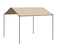 vidaXL Pavillon de jardin 362451 3x3 m Acier et tissu Beige