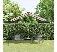 vidaXL Tente à auvent beige 3x3 m acier et tissu 362451