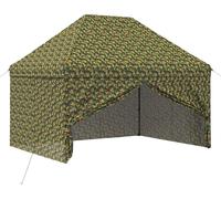 vidaXL Tente à auvent avec 4 parois latérales - 2,9 x 4,3 m - Camouflage militaire