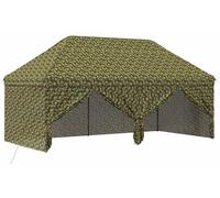 vidaXL Tente à auvent avec 4 parois latérales - 2,9 x 5,8 m - Camouflage militaire
